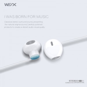 WEX 305 Traditional Earphones, Wired Earphones, Wired Headphones, EAR Buds