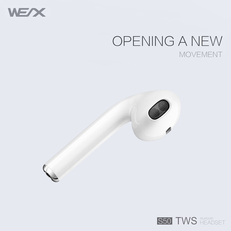 Наушники WEX S50 TWS, настоящие беспроводные стереонаушники