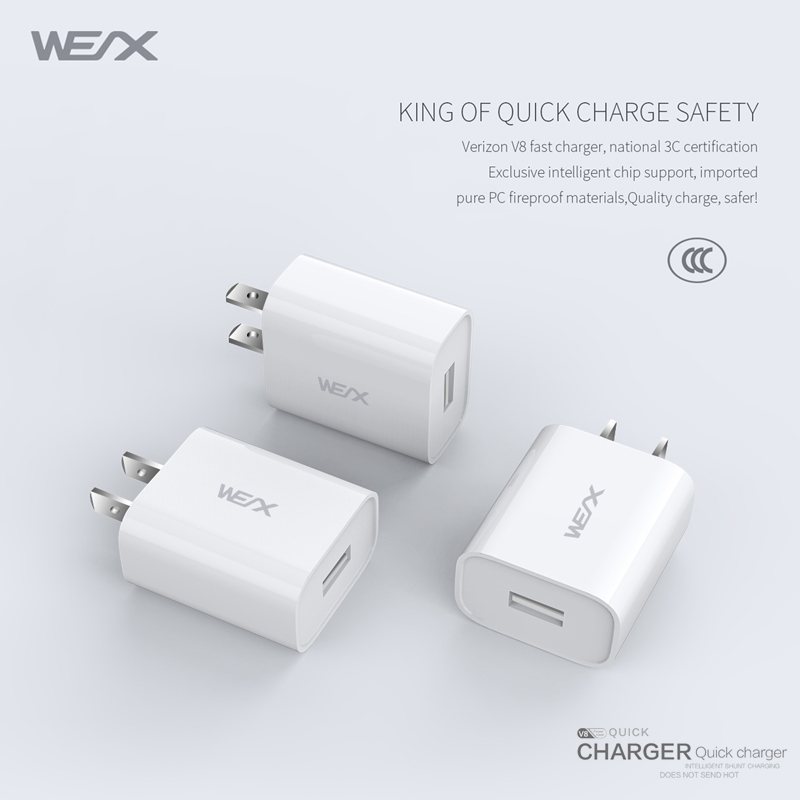 WEX-V8 Однопортовое зарядное устройство Выпуск